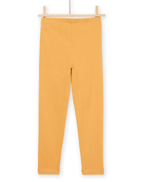 Einfarbige gelbe Leggings PYAJOLEG1 / 22WI01D6CALB107