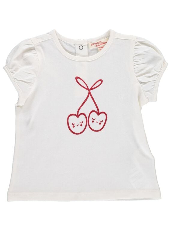 Baby girls' short-sleeved T-shirt CIJOTI1 / 18SG09R1TMC001