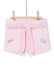 Baby Mädchen rosa gestreifte Shorts NIFICSHO2 / 22SG09U1SHOD303