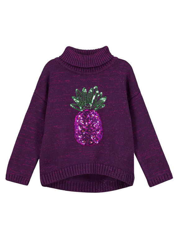 Lurex-Rollkragenpullover GAVIOPULL / 19W901R1PUL708