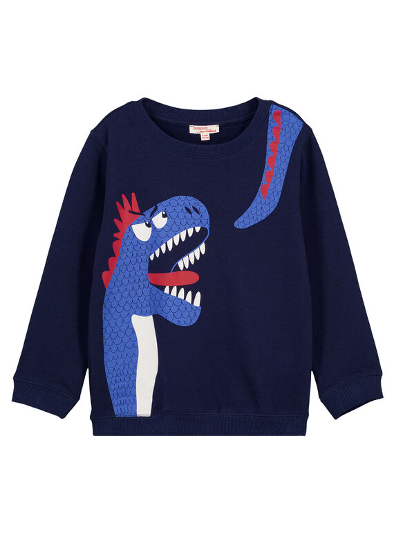 Leichtes Rundhals-Sweatshirt Marineblau GOJOSWE6 / 19W90241SWB070