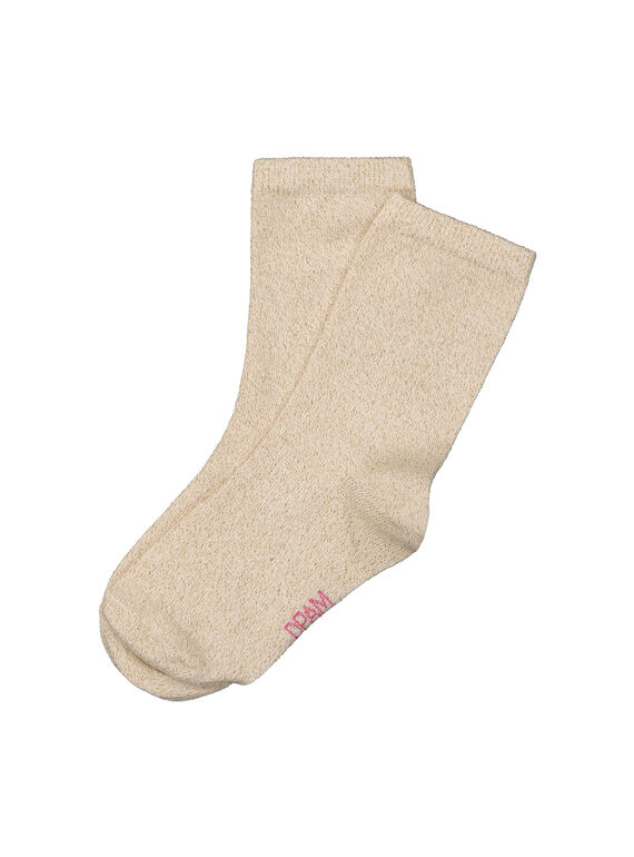 Socken mit Pailletten für Mädchen FYAJOCHO4B / 19SI0135SOQ099
