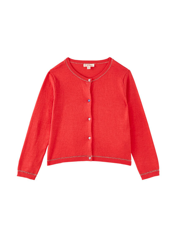 Einfarbige langärmelige Strickjacke JACEACAR / 20S901N1CARF506