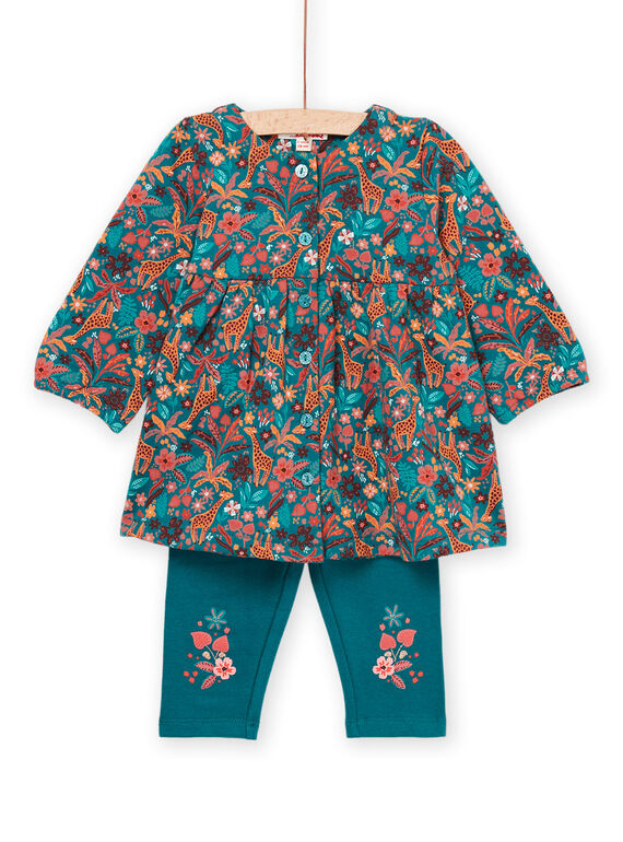 Kleid und Leggings mit Blumenmuster PIPRIENS / 22WG09P1ENS714