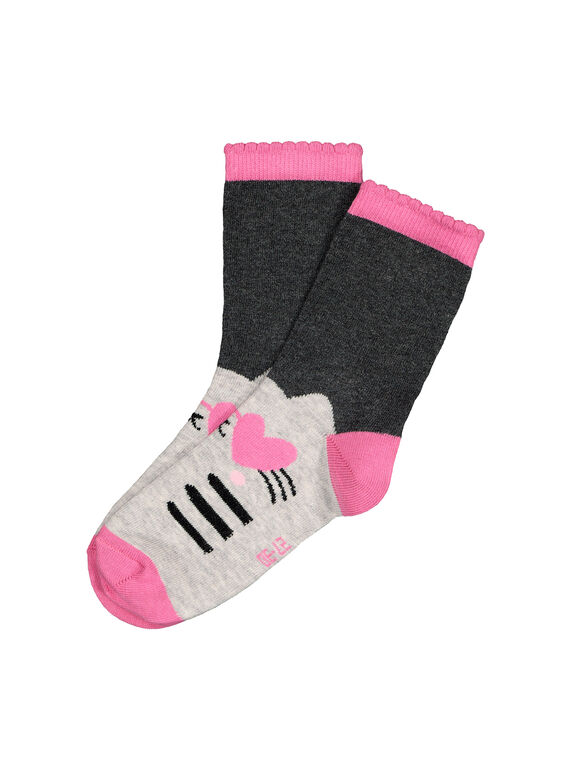 Halbhohe Fantasie-Socken für Mädchen FYALICHO / 19SI0121SOQ099