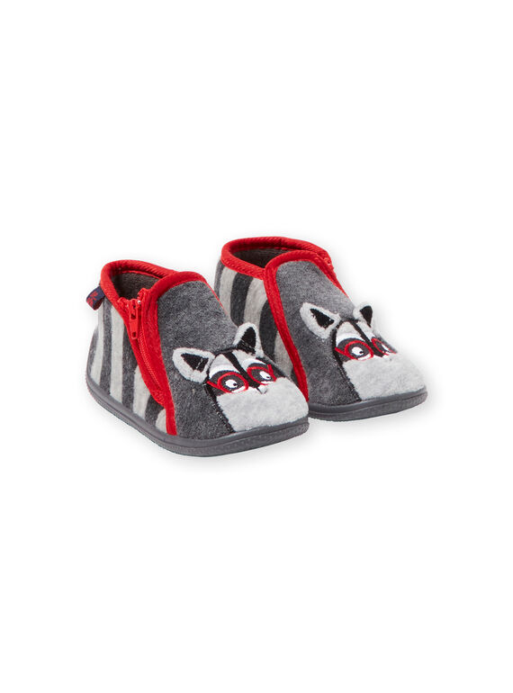 Graue Baby Jungen Hausschuhe GBGBOTRAT / 19WK38Z1D0A940
