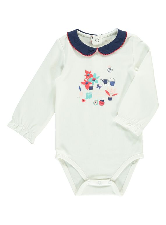 Girls' long-sleeved bodysuit CIDEBODY / 18SG09F1BOD001