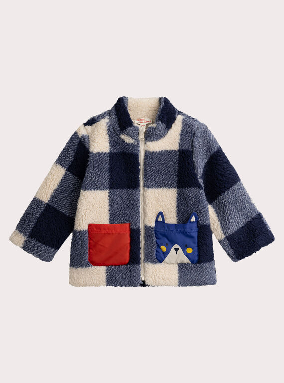 Blaue Sherpa-Jacke für Baby Junge  VUROGIL / 24WG10P1GIL808