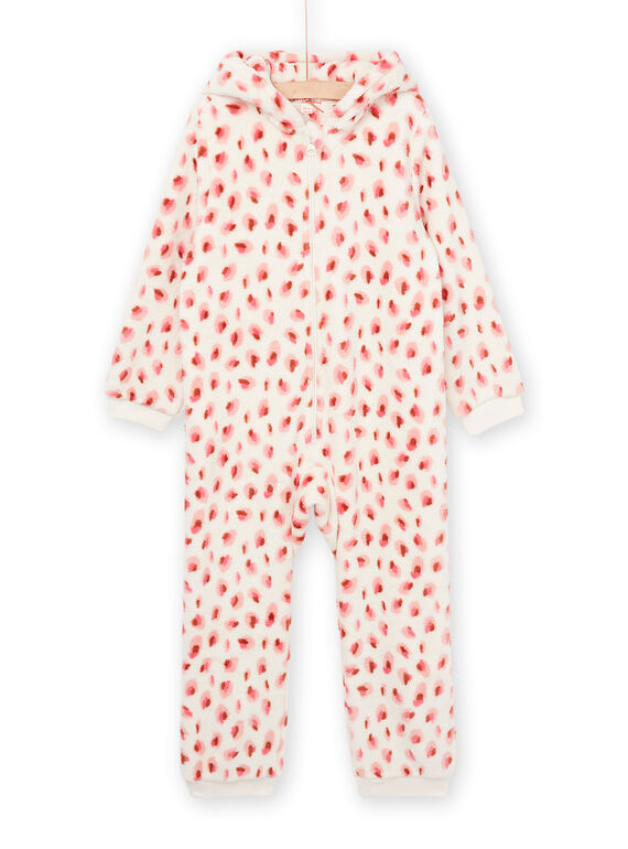 Overall mit Kapuze aus Samt mit Panther-Animation PEFASURPAN / 22WH1132D4F003