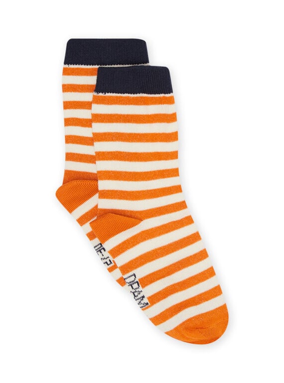 Baby Junge orange Socken NYOJOCHOR5 / 22SI0263SOQE410