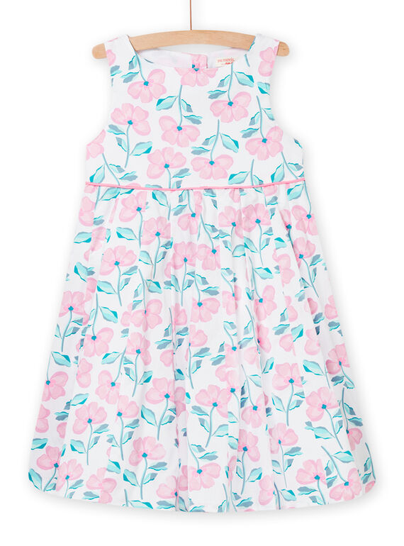 Weißes Kleid Kind Mädchen NAVOROB2 / 22S90131ROB000
