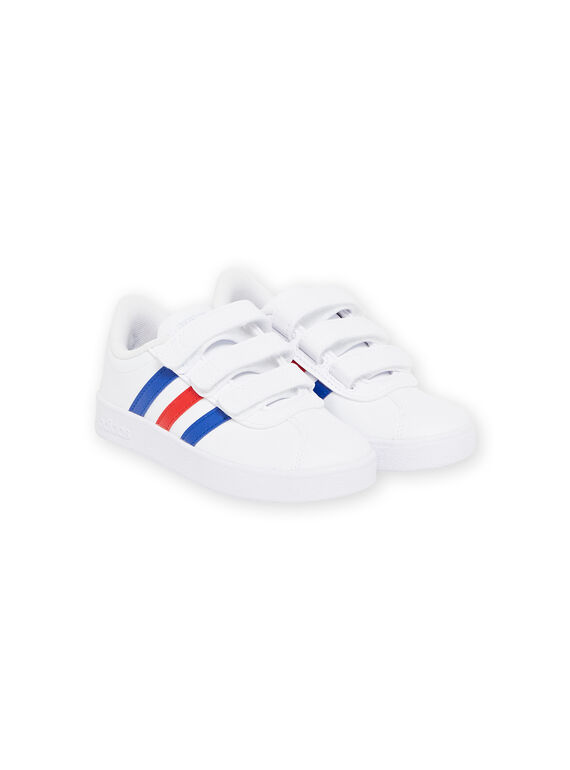 Weiße ADIDAS-Turnschuhe für Jungen mit zweifarbigen Details MOFY9273 / 21XK3641D35000