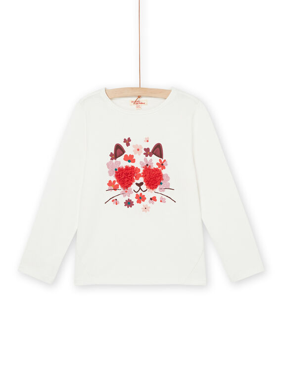 Langärmeliges T-Shirt mit Katzenmotiv PAPRITEE1 / 22W901P2TML001