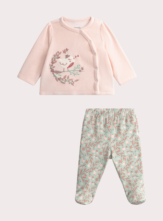 Kinder-Pyjama in Rosa für Mädchen WEFIPYJOIS / 25SH1391PYJD303