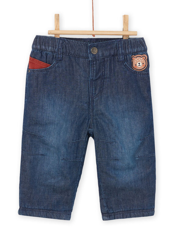 Unifarbene Hose aus Light Denim PUPRAJEAN / 22WG10S2PANP274