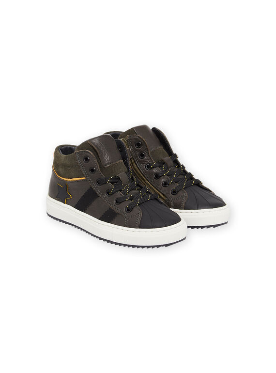 Knöchelhohe Sneakers aus Leder POBASKAKI / 22XK3681D3Q604