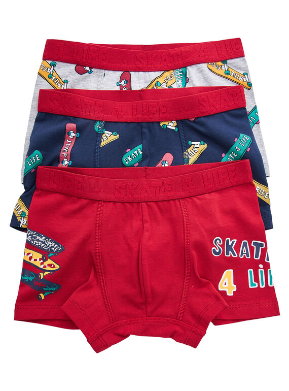 Grau chinierte Boxershorts JEGOBOXSKA / 20SH1234BOX943