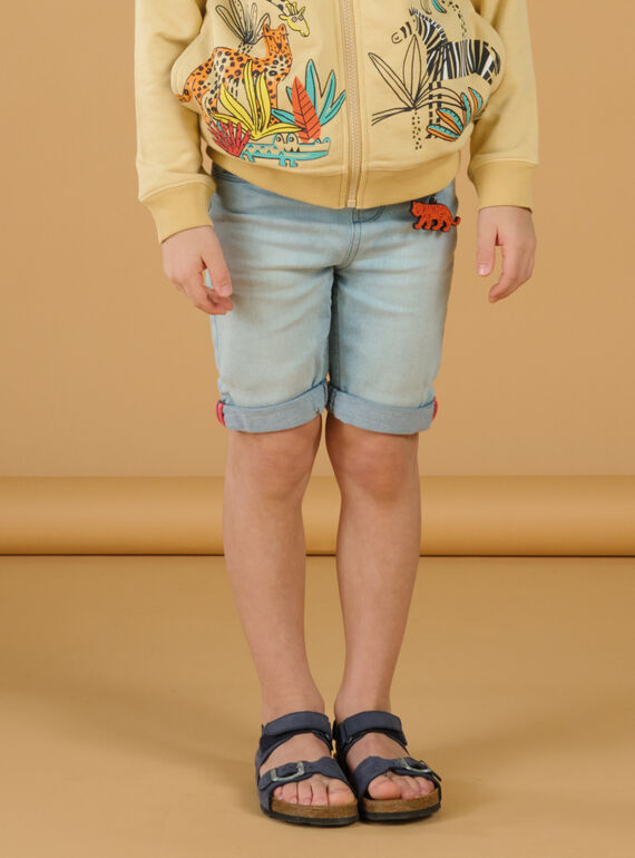 Bermuda-Shorts aus hellem Knit Denim ROJUNBER1 / 23S902U4BERP272