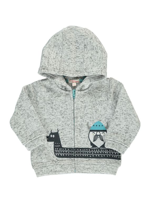 Baby boys' zipped hooded jacket DUGIGIL / 18WG10N1GIL099