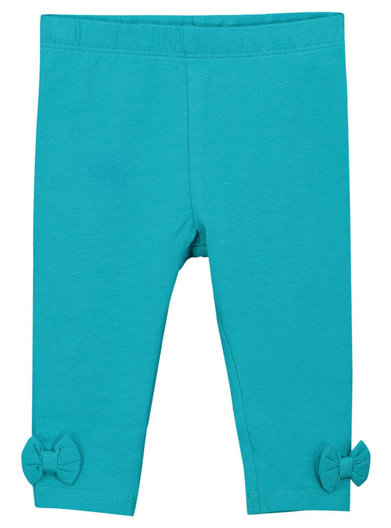 Türkisfarbene Leggings für Babys Mädchen FYIJOLEG7 / 19SI09G3CAL202