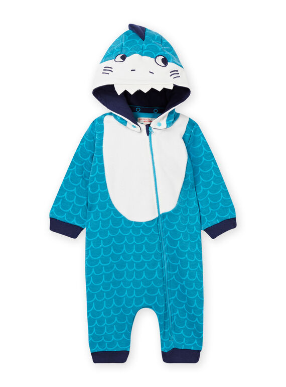 Baby Junge Türkis Hai Animation Strampler NEGASURPYJ / 22SH14E1SPY202