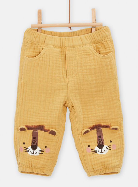 Bequeme safranfarbene Hose für Baby-Jungen TUCRIPAN2 / 24SG10L1PAN113