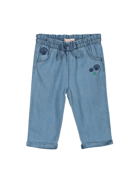 Babyhose aus Denim für Mädchen FINEPAN / 19SG09B1PAN721