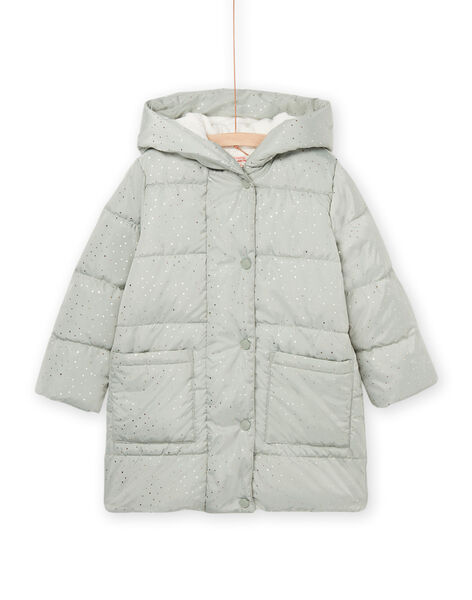 Daunenjacke mit Kapuze mit goldenen Punkten bedruckt PALONDOUN1 / 22W901F2D3E626