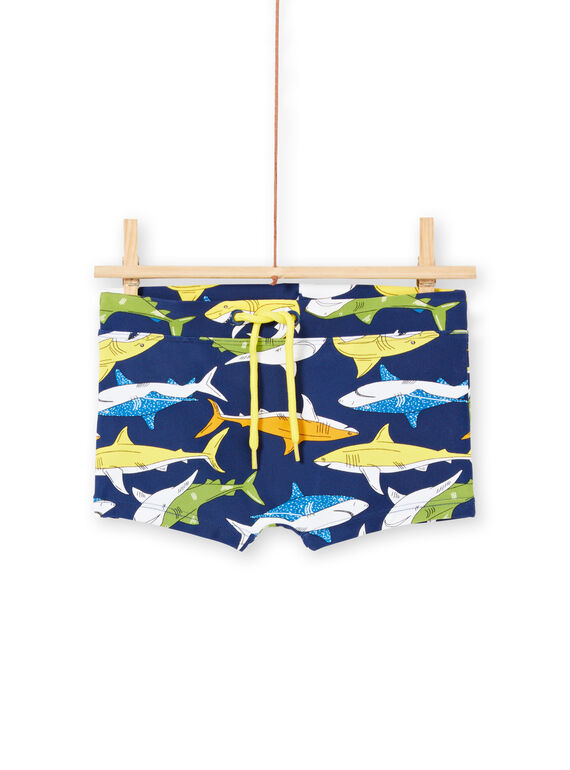 Marineblaue Badehose für Jungen LYOMERSHOREQ / 21SI02D8MAI070