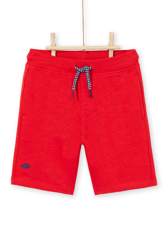 Rote Bermudashorts Kind Junge LOJOBER2 / 21S902F1BER050