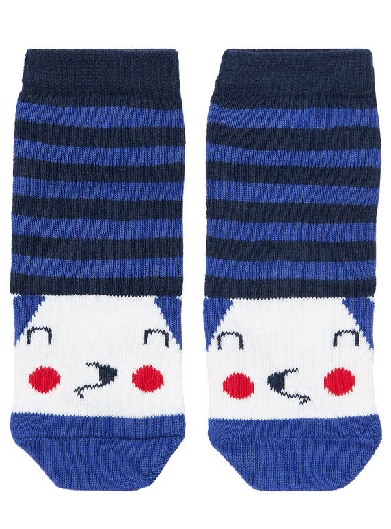 Marineblau gestreifte Babysocken für Jungen JYUGRACHO1 / 20SI10E1SOQ702
