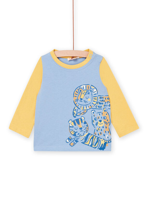 Zweifarbiges T-Shirt mit Tiermotiven PUCITEE1 / 22WG10M3TMLC206