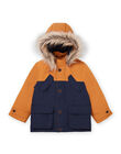 Zweifarbiger Kapuzenparka mit Pelzbesatz und Innenjacke POGROPAR2 / 22W902F1PAR804