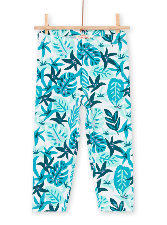 Leggings blau Kind Mädchen LYAVERLEG / 21SI01Q1CAL001