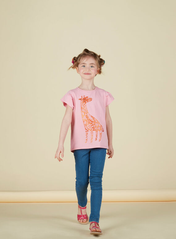 Rosafarbenes kurzärmeliges T-Shirt JAJOTI1 / 20S90142D31D315
