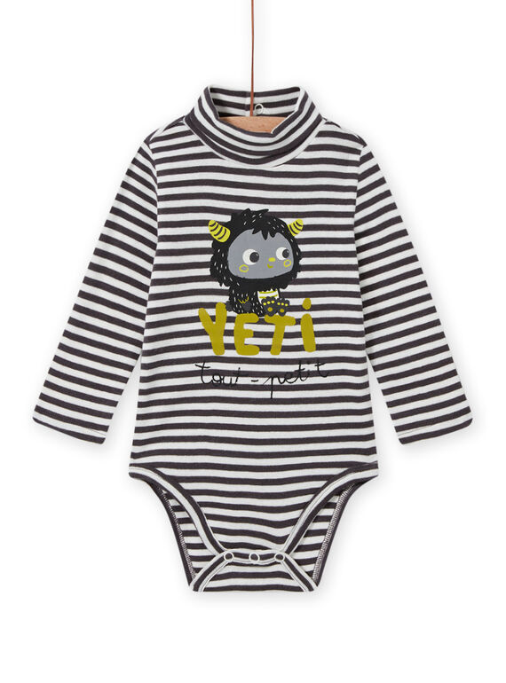 Baby Junge gestreifter Rollkragenpulli MUHIBOD / 21WG10U1BOD929