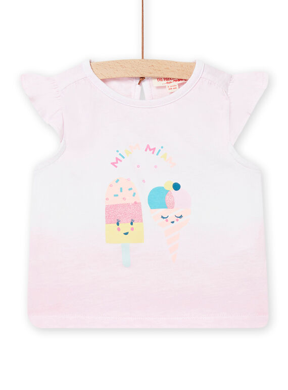 Rosa Baby Mädchen T-shirt NIFICDEB / 22SG09U1DEBD303