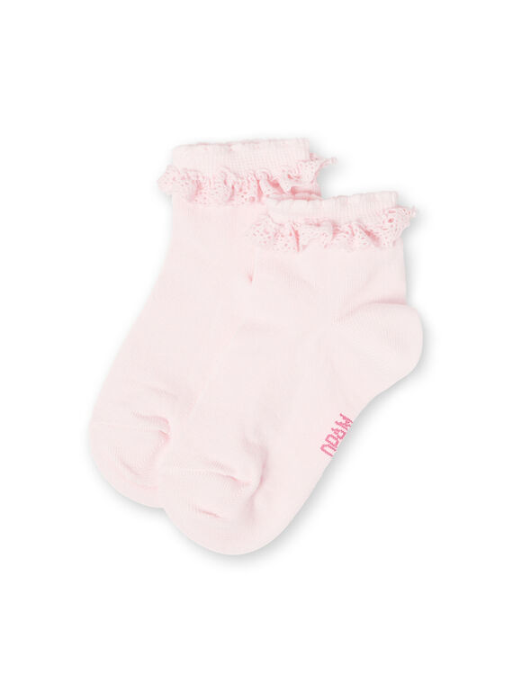 Hellrosa Socken Mädchen Kind LYAJOSCHO2C / 21SI0144SOQ307