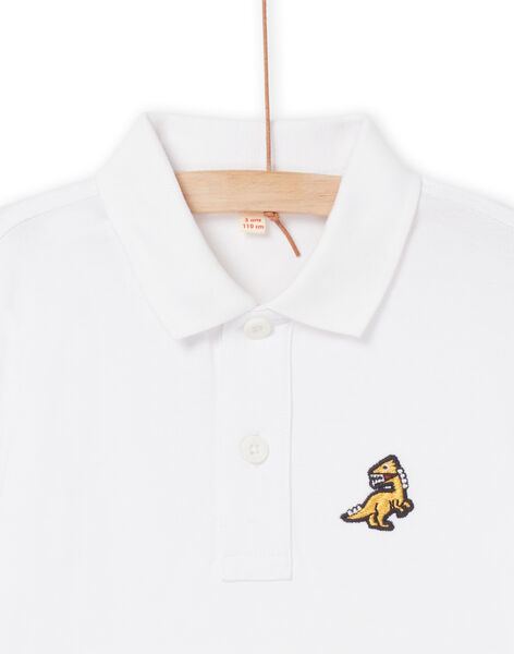 Polo-Shirt aus Piqué mit Dinosaurier-Badge ROJOPOL4 / 23S90271POL000