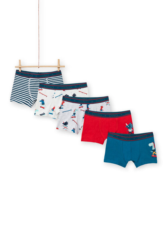 Boy's 5 sortierte Boxershorts MEGOBOXSEM2 / 21WH12B2BOX001