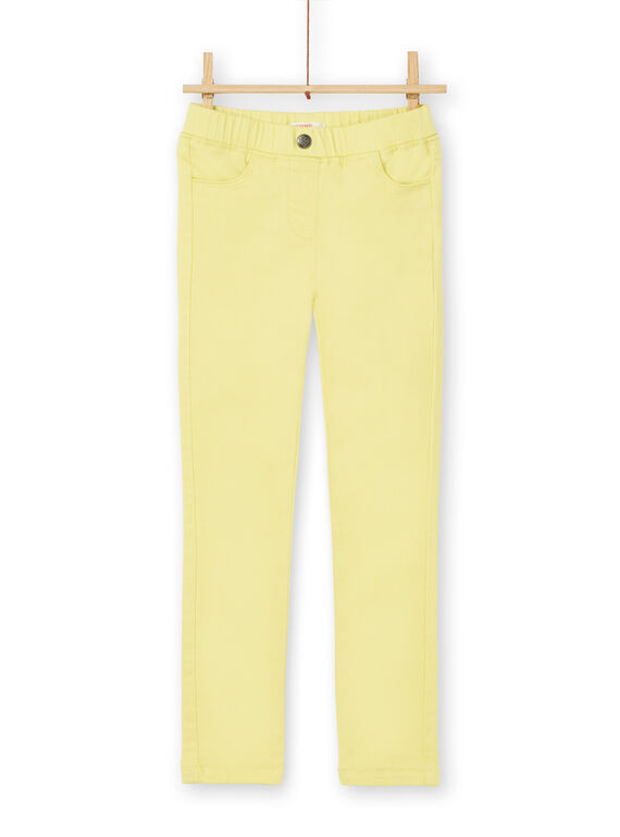 Gelbe Jeggings in gefärbtem Kleidungsstück LAJOJEG4 / 21S90141D2B116