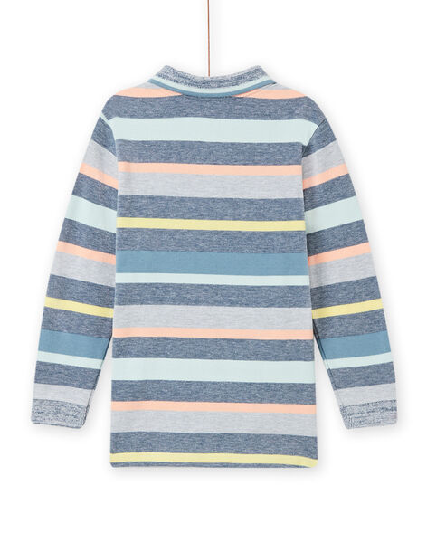Poloshirt für Kinder Junge mit bunten Streifen NOMOPOL / 22S902N1POL622