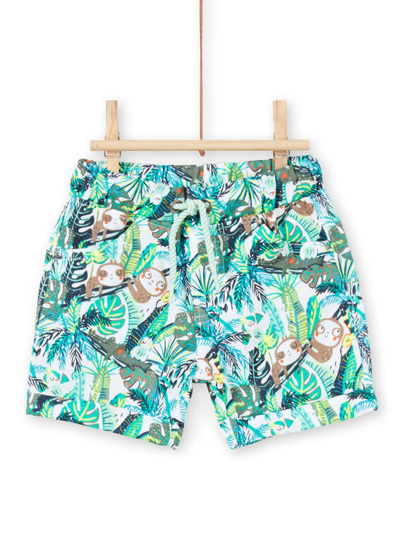 Baby Junge grün Dschungel Shorts LUVERBER1 / 21SG10Q1BER001