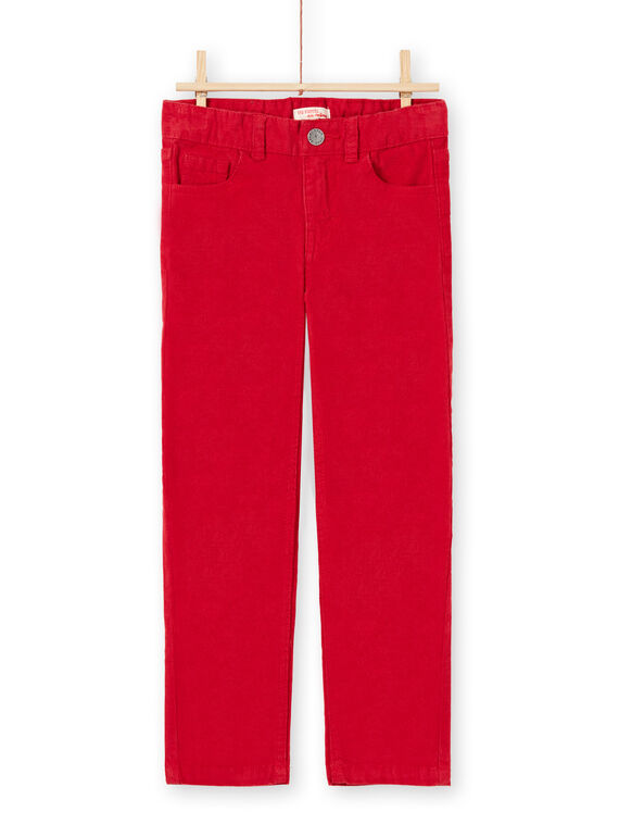 Rote Velours-Hose für Jungen MOJOPAVEL3 / 21W90212PANF508