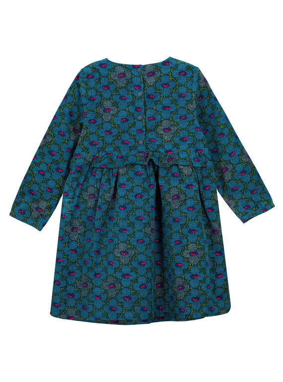 BEDRUCKTES SAMTKLEID MIT VOLANT IN DER TAILLE GATUROB1 / 19W901Q3ROB714