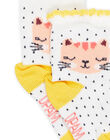 Socken mit Tupfen und Katzenmotiv PYICISOQ / 22WI09M1SOQ001