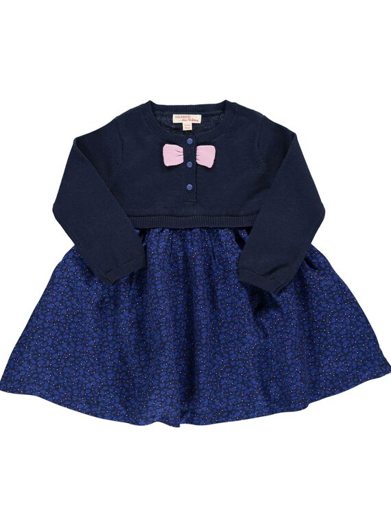 Baby girls' 2-in-1 effect dress CIKLEROB4 / 18SG09D1ROB070