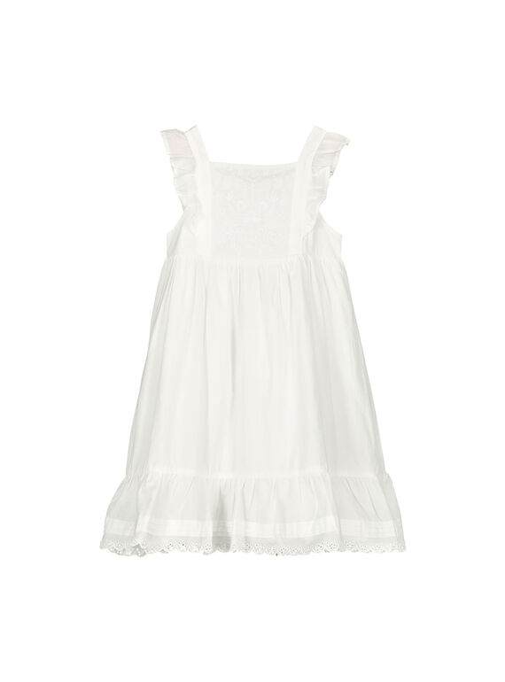 Baumwollkleid für Mädchen FAPOROB6EX / 19S901C8ROB000