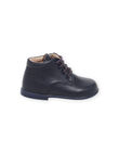 Perforierte Stiefel aus marineblauem Glattleder NUBOTIESS / 22KK3851D0F070
