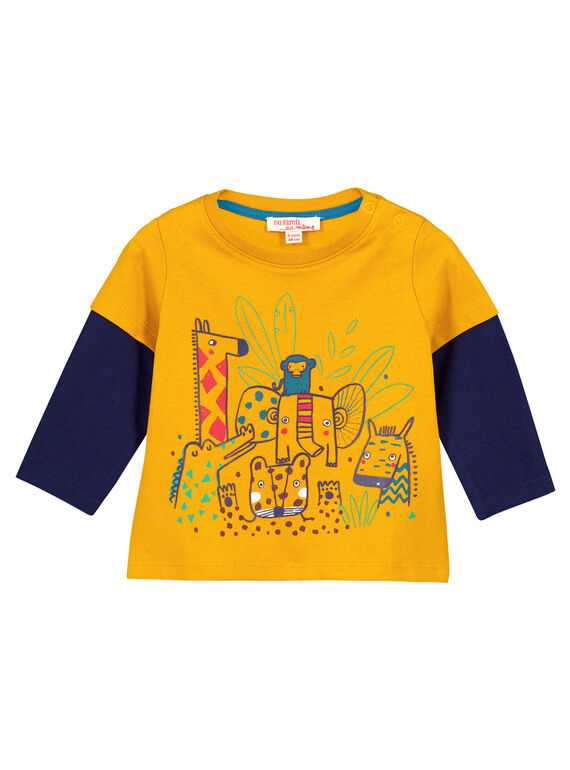 Golden yellow T-shirt GUMUTEE2 / 19WG10F1TML106
